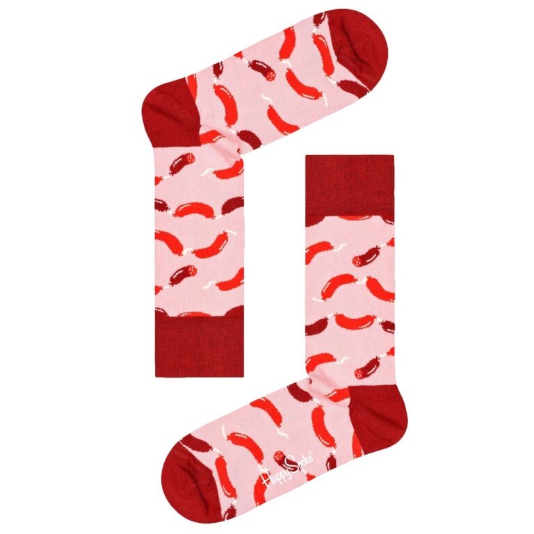 Happy Socks Daily Sock Crew Sausage (Wurst) pink - 1 Pair