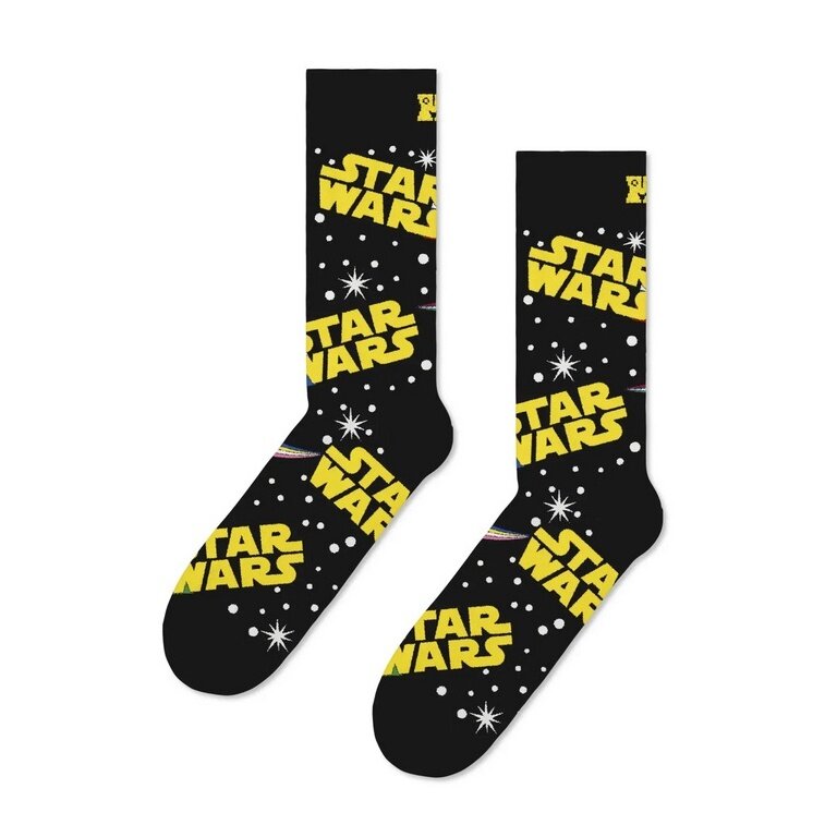 Happy Socks Daily Sock Crew Star Wars black/yellow - 1 Pair