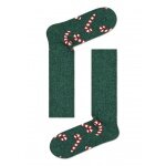 Happy Socks Wool Sock Crew Candy Cane (Zuckerstange) Cosy Green 1-pack