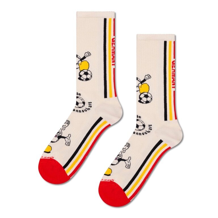 Happy Socks Daily Sock Crew Team Germany Football Sneaker beige - 1 Pair