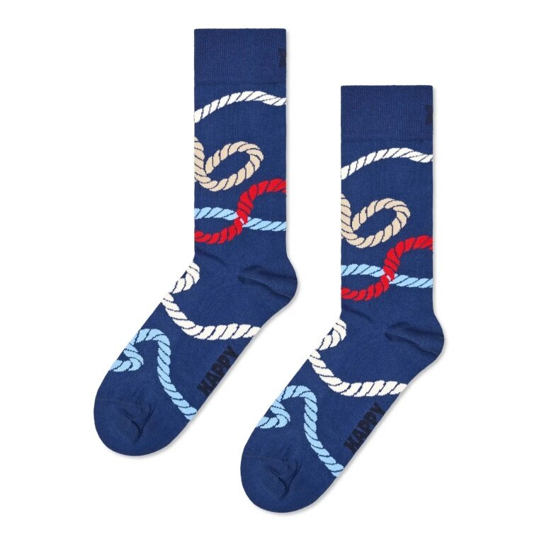 Happy Socks Daily Sock Crew Rope (Navy Blue) - 1 Pair