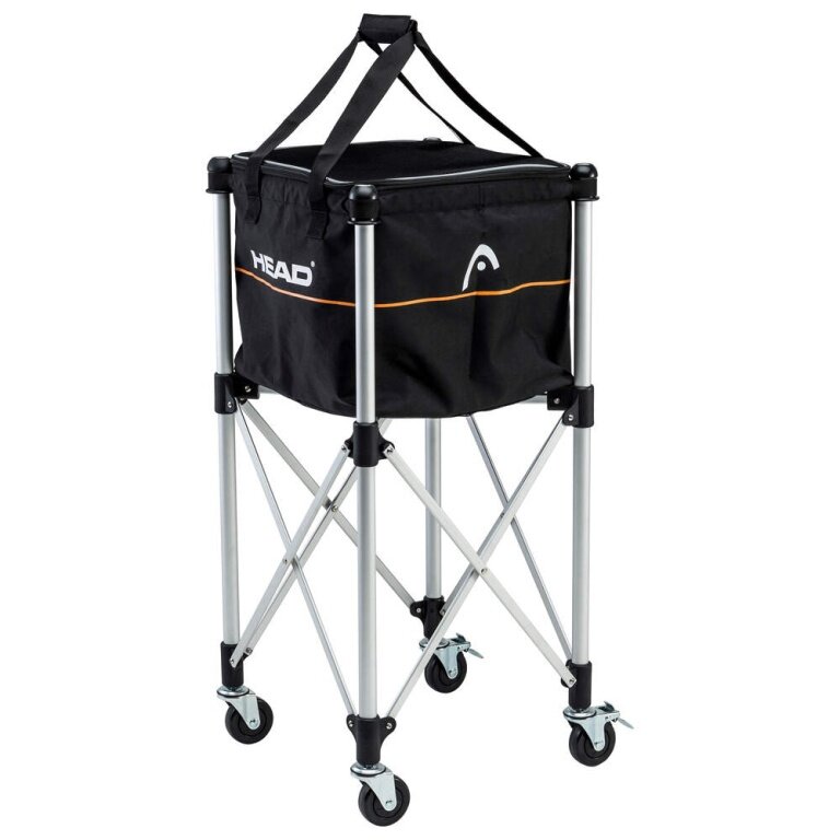 Head Ball Cart Trolley with interchangeable bag black (for approx. 120 tennis balls) black