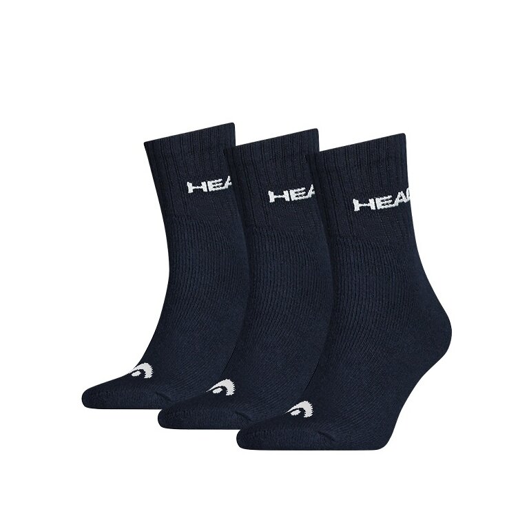 Head Tennis Socks Crew Club Black Men - 3 Pairs