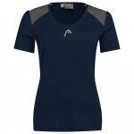 Head Tennis Shirt Club Technical (modern, Moisture Transfer Microfiber Technology) dark blue girls