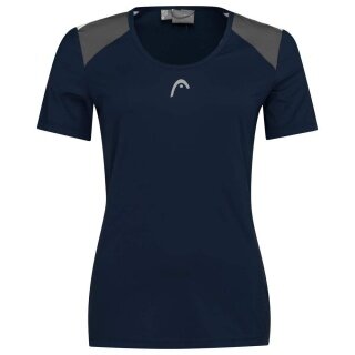 Head Tennis Shirt Club Technical (modern, Moisture Transfer Microfiber Technology) dark blue girls