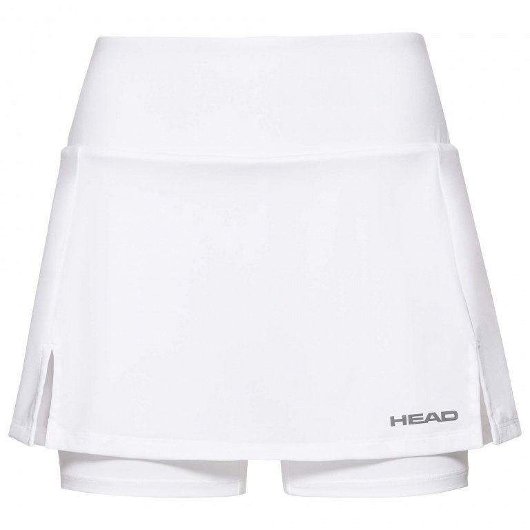 Head Tennis Skirt with Inner Shorts Club Basic white Girls