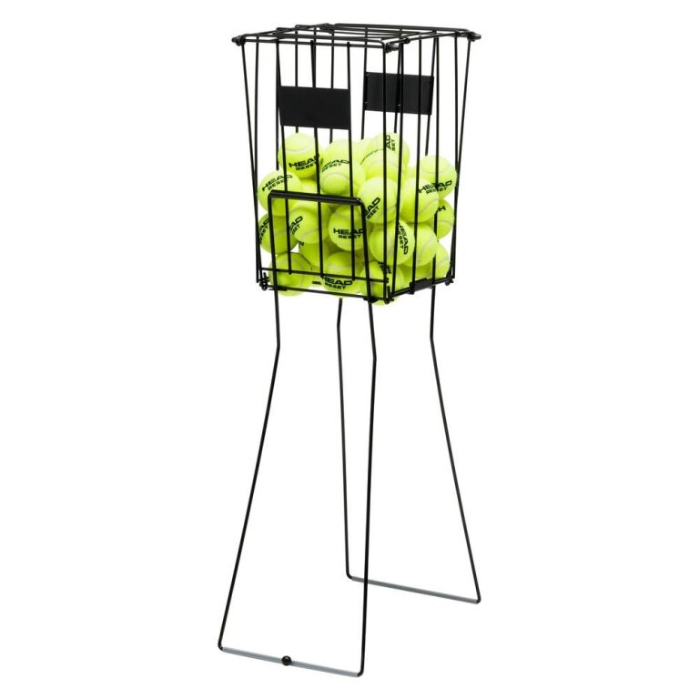 Head Ball Basket Trolley with collapsible (for approx. 72 tennis balls) black