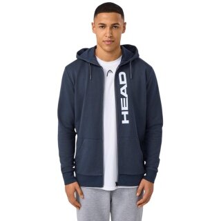 Head Hooded Sweatshirt Club Original Hoodie Full Zip (Mixed Fabric) 2025 Navy Blue Men's