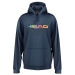Head Rally Hoodie (Mixed Fabric) Navy Blue Men's