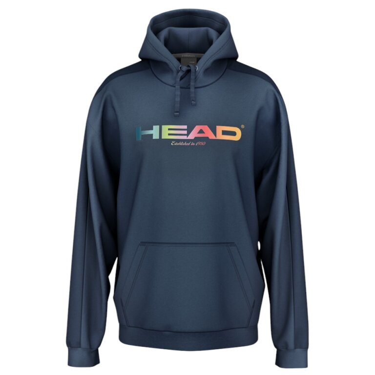 Head Rally Hoodie (Mixed Fabric) Navy Blue Men's