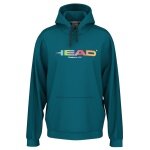 Head Rally Hoodie (Mixed Fabric) Teal Blue Men's