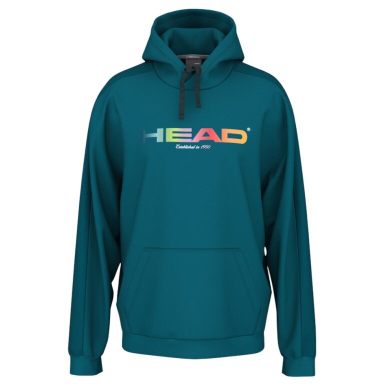 Head Rally Hoodie (Mixed Fabric) Teal Blue Men's