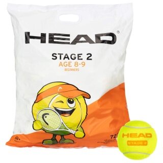 Head Methodik balls Stage 2 TIP (orange dot) yellow/orange 72-pack polybag