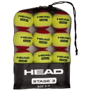 Head Methodik balls Stage 3 red/yellow - pack of 12