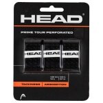 Head Overgrip Prime Tour Perforated 0.6 mm (Comfort, Grip) black pack of 3