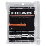 Head Overgrip Prime Tour Perforated 0.6 mm (Comfort, Grip) black 12-pack clip bag