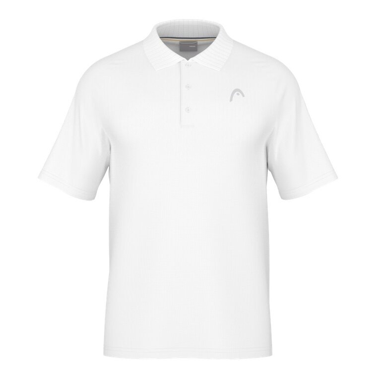 Head Tennis Polo Performance 2024 (Polyester Jacquard, quick-drying) white Men