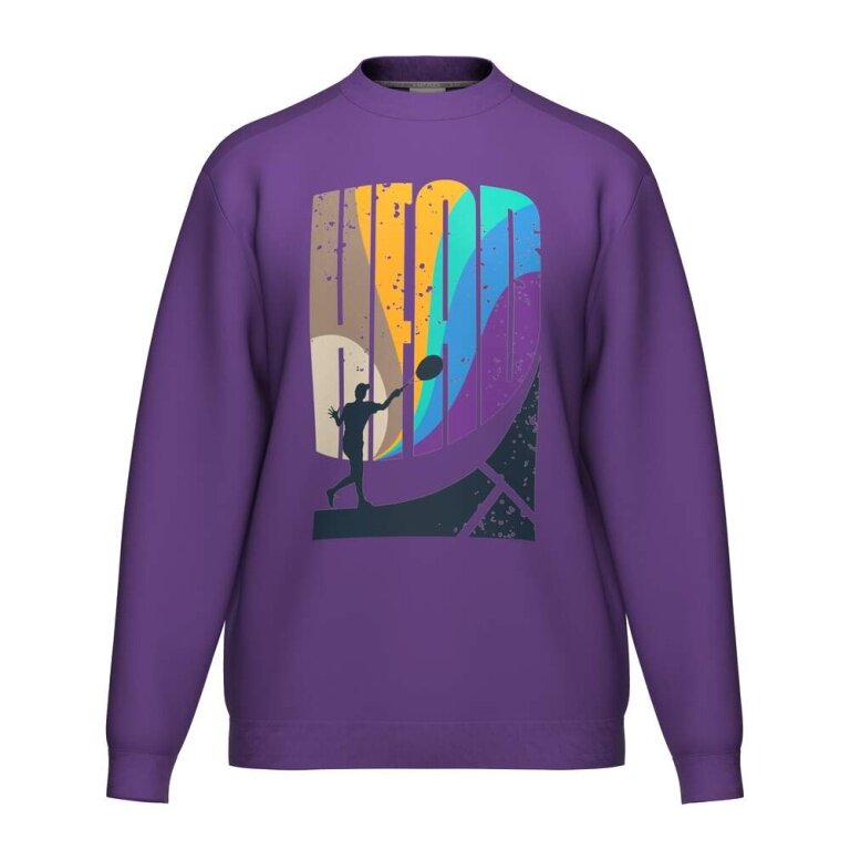 Head Pullover Rally Crewneck (mixed fabric) 2026 purple men's