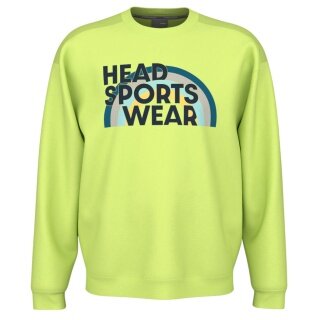 Head Pullover Rally Crewneck (mixed fabric) lime yellow men's