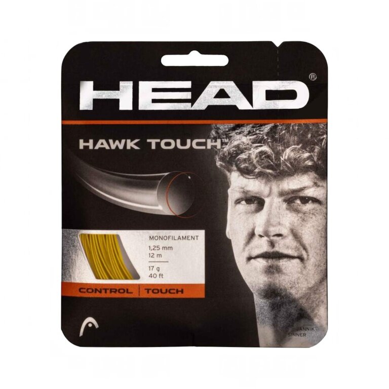 Head Tennis String Hawk Touch (Durability + Control) gold 12m set