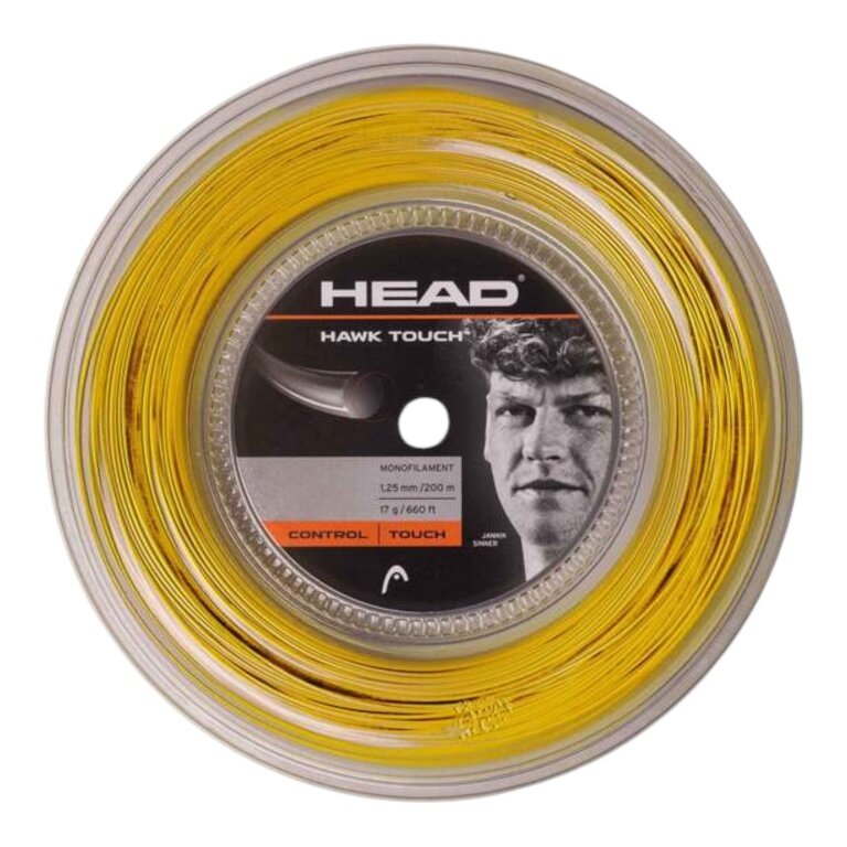 Head Tennis String Hawk Touch (Durability + Control) gold 200m reel