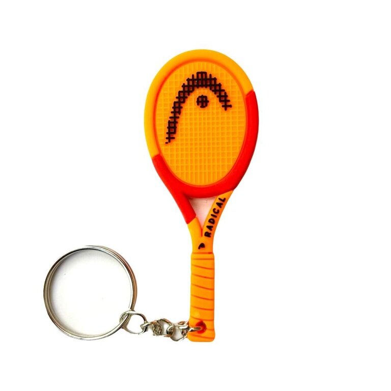 Head Keyring Mini Tennis Racket Radical Orange - 1 Piece