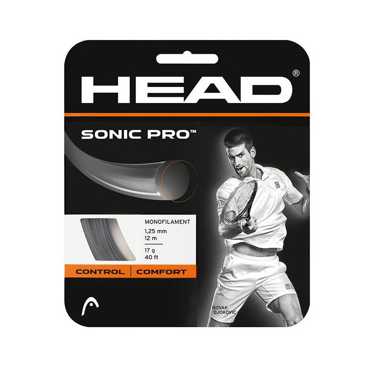 Head Tennis String Sonic Pro (Durability) black 12m Set