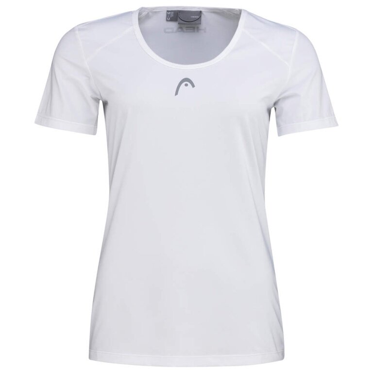 Head Tennis Shirt Club Tech (Moisture Transfer Microfiber Technology) white/white ladies