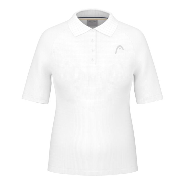Head Tennis Polo Performance 2024 (Polyester Jacquard, quick-drying) white Women