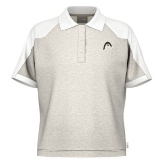 Head Tennis Polo Play Tech (Polyester Jacquard, quick-drying) 2025 grey ladies
