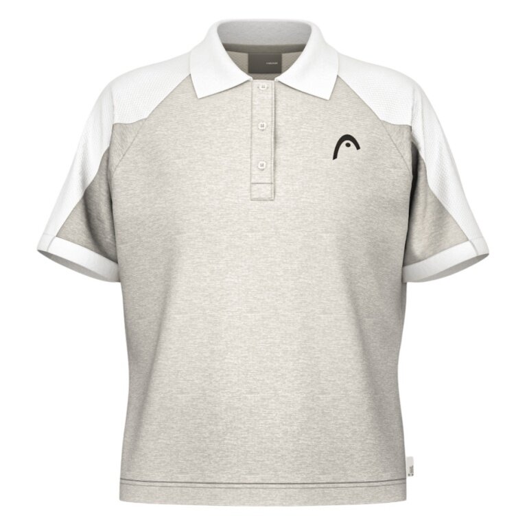 Head Tennis Polo Play Tech (Polyester Jacquard, quick-drying) 2025 grey ladies