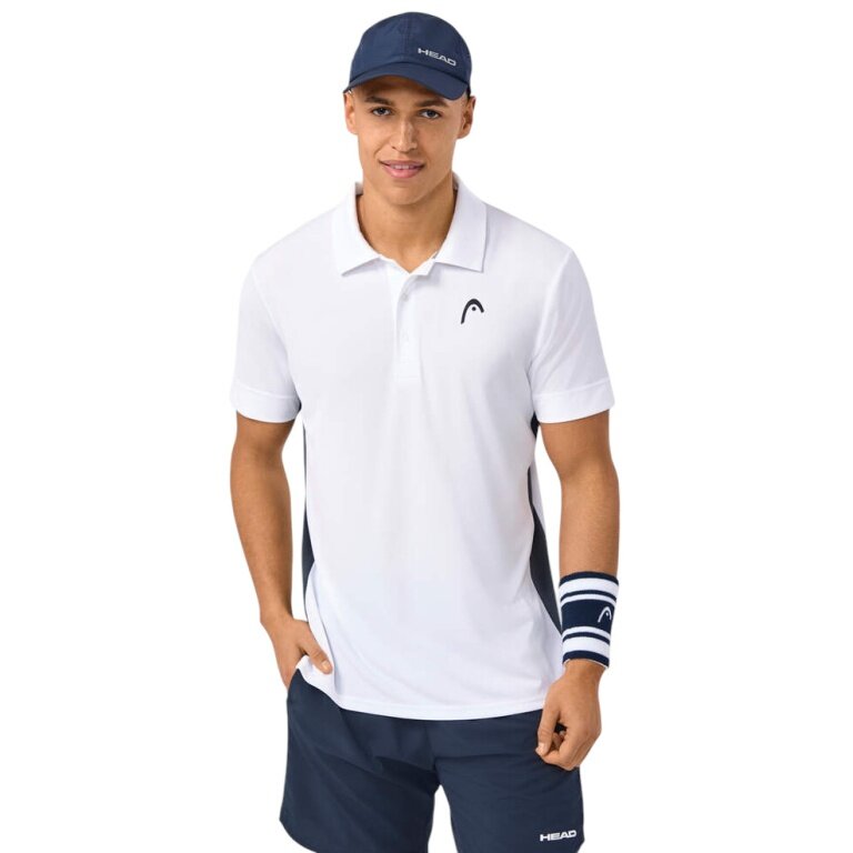 Head Tennis Polo Slice (moisture-absorbing) 2025 white men's