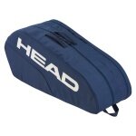 Head Tennis Racket Bag Base Racquet Bag M (Racket Bag, 2 Main Compartments) 2025 navy blue 6-pack