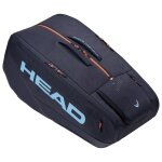 Head Tennis Racket Bag Pro Racquet Bag XL (Racket Bag, 3 Main Compartments) 2026 Navy Blue 12-Pack