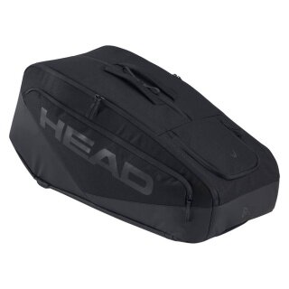Head Tennis Racket Bag Djokovic Pro X Racquet Bag XL (Racket Bag, 3 Main Compartments) 2025 black 12-pack