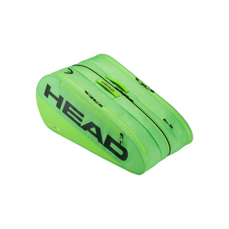 Head Tennis Racket Bag Tour Racquet Bag XL (Racket Bag, 3 Main Compartments) 2026 Green 12-Pack