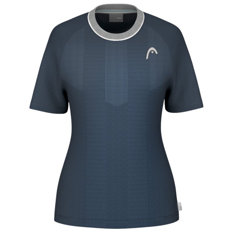 Head Tennis Shirt Performance 2025 (Polyester Jacquard, quick-drying) navy blue ladies