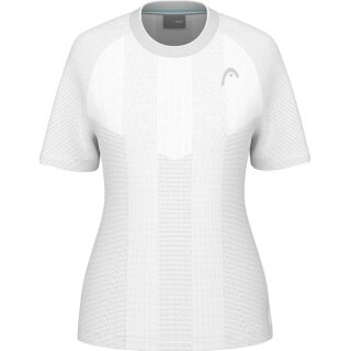Head Tennis Shirt Performance 2025 (Polyester Jacquard, quick-drying) white ladies