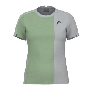 Head Tennis Shirt Play Tech (breathable, mesh inserts) green/grey Women