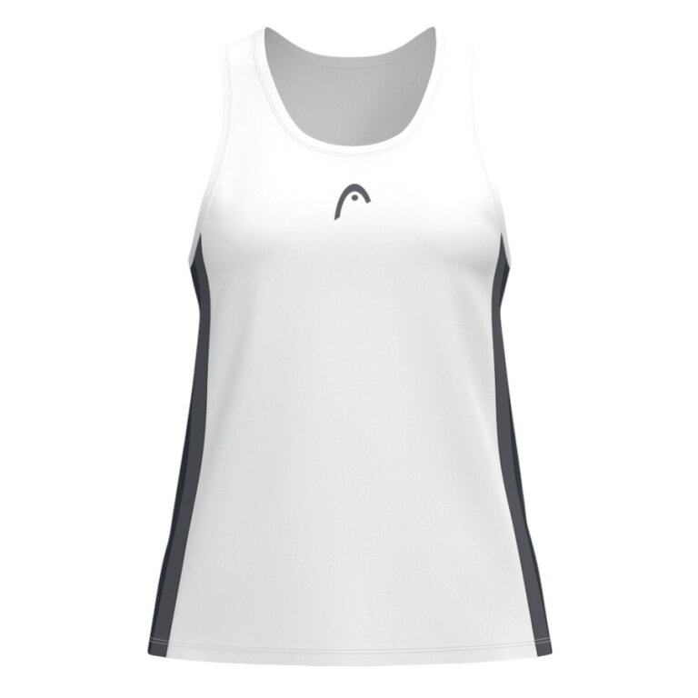 Head Tennis Tank Top Club 25 (Racer Back) 2025 white/navy blue girls