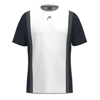 Head Tennis T-shirt Club 25 Tech (moisture-wicking) 2025 white/navy blue men's