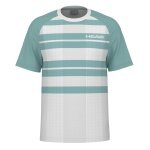 Head Tennis T-shirt Performance (moisture-wicking) 2025 white/aqua blue men's