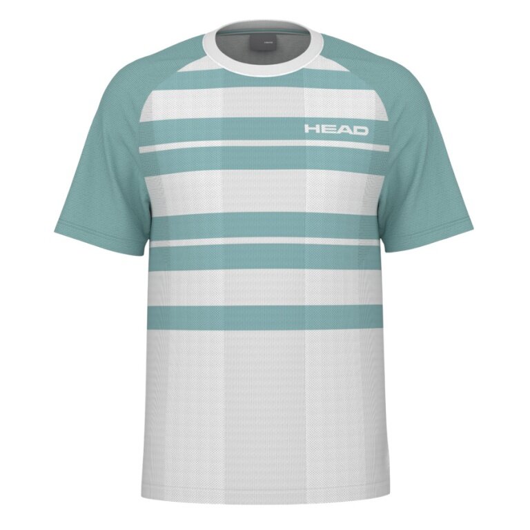 Head Tennis T-shirt Performance (moisture-wicking) 2025 white/aqua blue men's