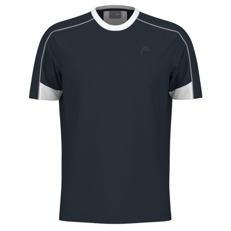 Head Tennis T-shirt Play Tech (Moisture Transfer Microfiber Technology) 2025 navy blue men's