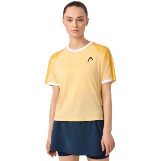 Head Tennis T-shirt Play Tech (Moisture Transfer Microfiber Technology) 2025 yellow ladies
