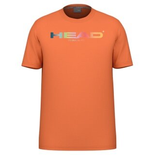 Head Tennis T-shirt Rainbow (mixed fabric, moisture-absorbing) 2025 orange men's
