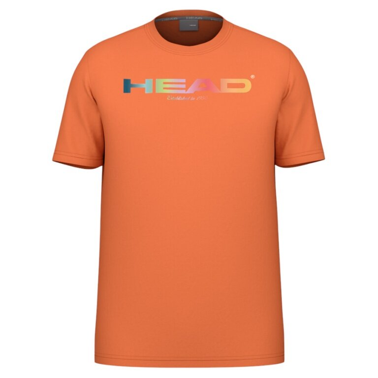Head Tennis T-shirt Rainbow (mixed fabric, moisture-absorbing) 2025 orange men's