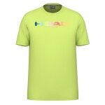 Head Tennis T-shirt Rainbow (mixed fabric, moisture-absorbing) 2025 lime yellow men's