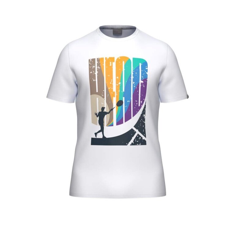 Head Tennis T-shirt Vision (mixed fabric) 2026 white/multicoloured men's