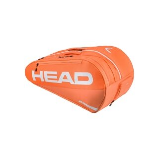 Head Tennis Racket Bag Tour Racquet Bag XL (Racket Bag, 3 Main Compartments) 2026 orange/white 12-pack